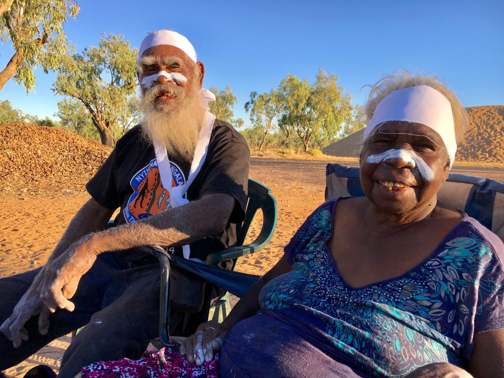  Annie Nayina Milgin and Darraga Watson, Senior Nyikina Custodians guiding the Woonyoomboo Project over many years